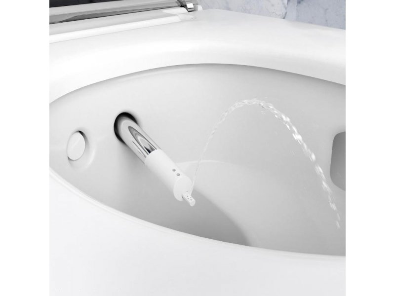Купить Унитаз подвесной Geberit AquaClean mera comfort 146.214.11.1 с функцией биде и системой удаления запахов