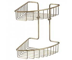 Полка-решетка двухъярусная Veragio Basket VR.GFT-9034.BR, бронза