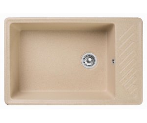 Кухонная мойка GranFest Quarz Z 51, 75.3 x 47.6 см, бежевый