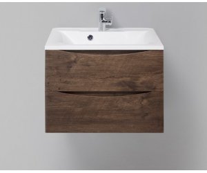 Тумба под раковину BelBagno Marino MARINO-700-2C-SO-RW-P, 70 х 45 х 55 см, Rovere Moro - темно-коричневый