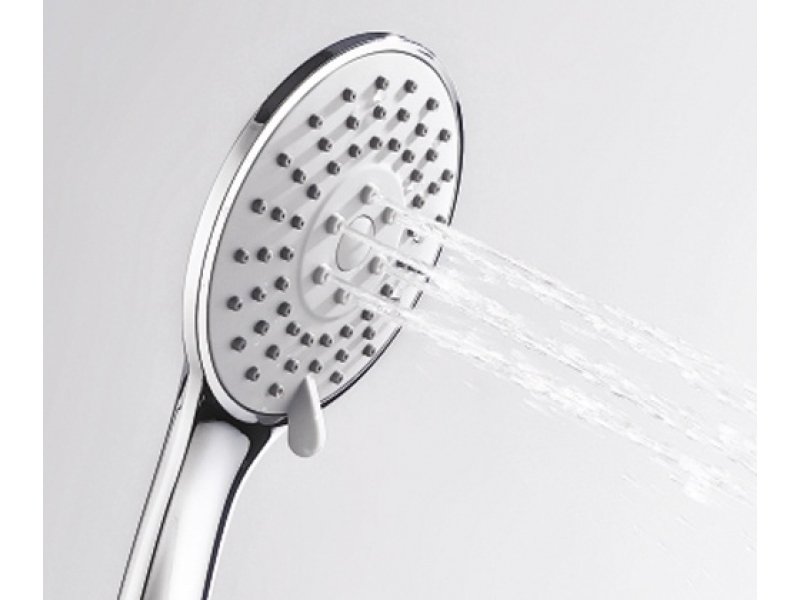 Купить Душевая лейка WasserKRAFT A002, 3-функциональная, хром, Ø85 мм