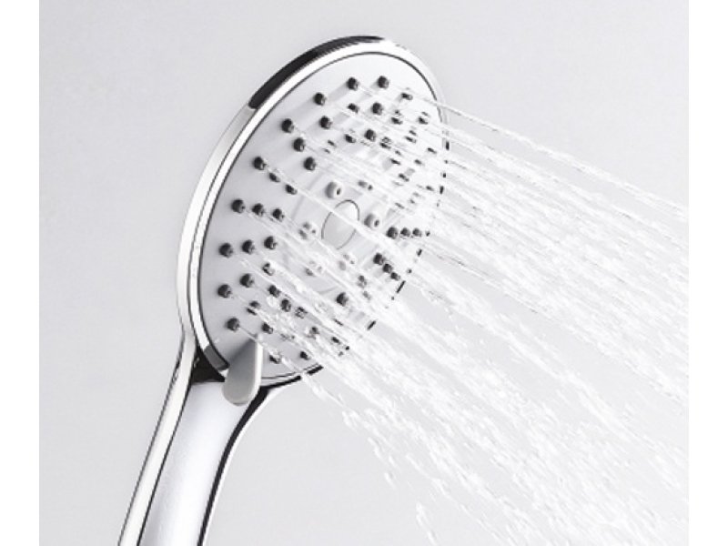 Купить Душевая лейка WasserKRAFT A002, 3-функциональная, хром, Ø85 мм