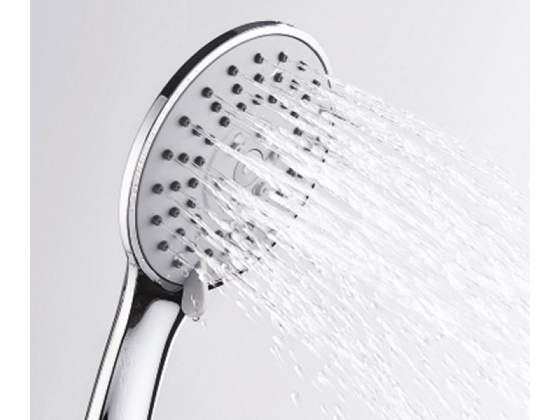 Купить Душевая лейка WasserKRAFT A002, 3-функциональная, хром, Ø85 мм