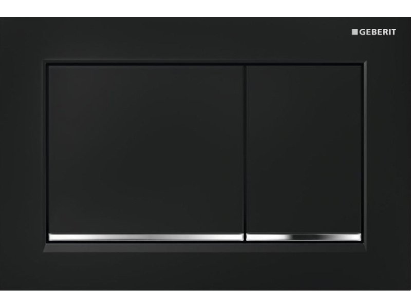 Купить Клавиша Geberit Omega Type 30 115.080.KM.1, черная, глянцевый хром