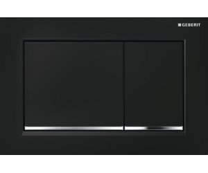 Клавиша Geberit Omega Type 30 115.080.KM.1, черная, глянцевый хром
