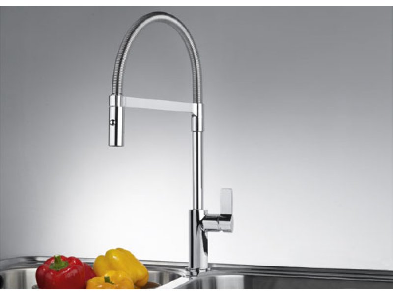 Купить Смеситель Franke AMBIENT SEMI-PRO, 115.0265.997, для кухни, полупрофессиональный, с гибким выдвижным изливом, хром