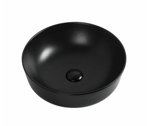 Раковина Aquanet Moon-1-MB 41.5 см, накладная, черный, 245827