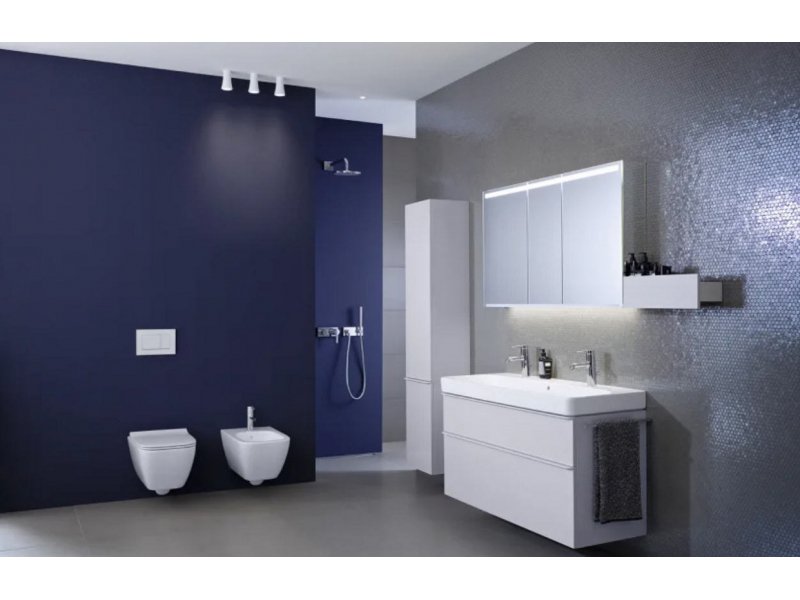 Купить Тумба под раковину Geberit Smyle Square 500.355.JK.1, 120 см, цвет лава