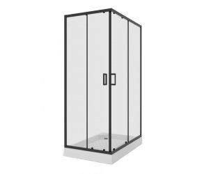 Душевой уголок Niagara Nova 120 х 80 см, профиль черный, стекло прозрачное, NG-6810-08 BLACK