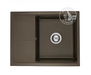 Мойка кухонная Акватон Делия 65, 1A718632DE280, 65 х 51 х 21.8 см, кофе
