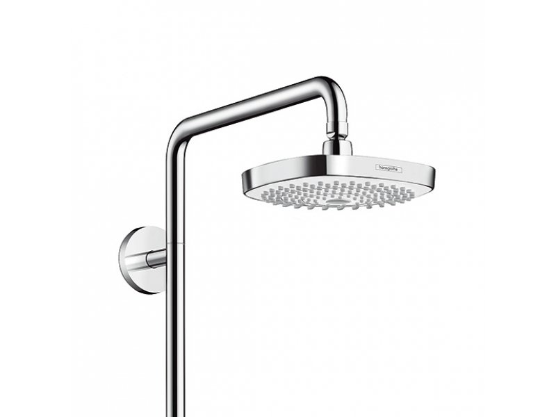 Купить Душевая система Hansgrohe Croma Select E Showerpipe поворотная со смесителем 27258400, белый/хром