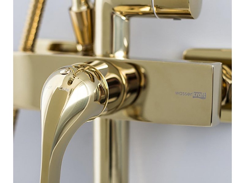 Купить Душевая система WasserKRAFT A17101, глянцевое золото