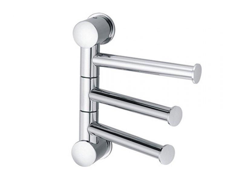 Купить Полотенцедержатель WasserKRAFT 1053, 3 держателя, короткие, 14.2 см, хром
