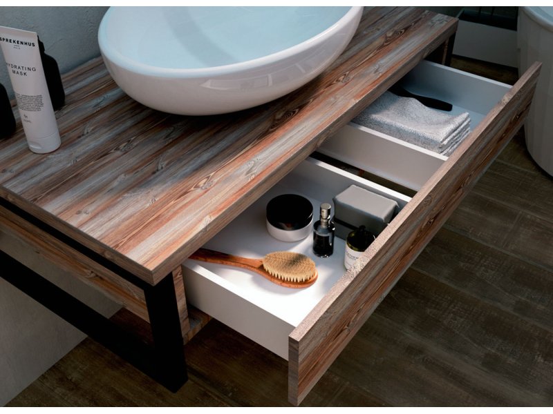 Купить Тумба 1Marka Grunge Loft 80П, дуб намибия, У85845