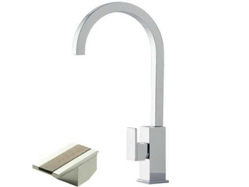 Купить Смеситель Bandini Ice Cube 750220SN02LT для раковины, матовый никель/ручка тик