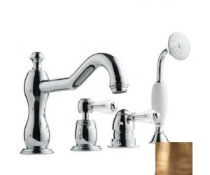 Смеситель Bandini Antico 5186400YY0G для ванны/душа, бронза/ручка Swarowski Antico