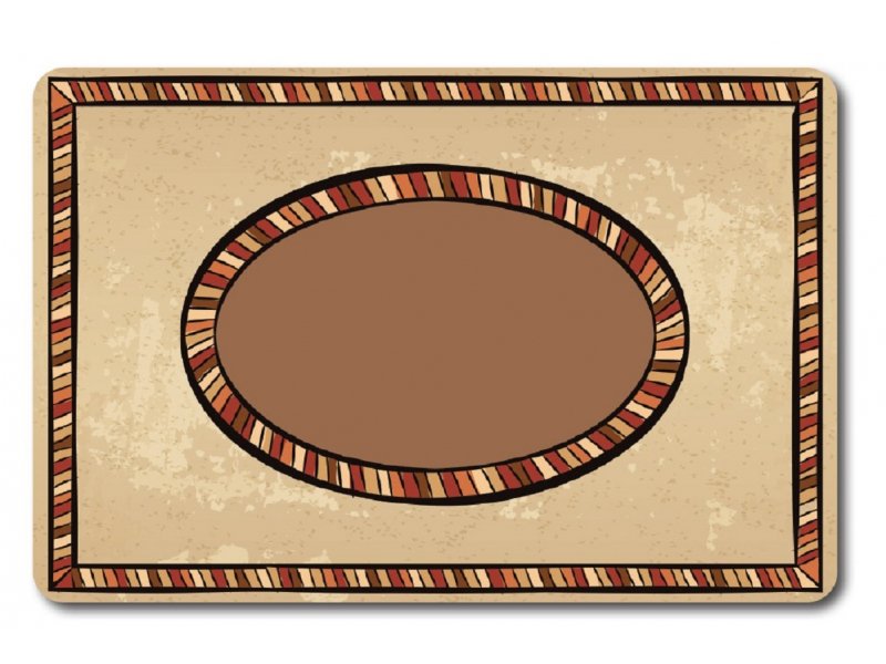 Купить Коврик для ванной Veragio Carpet VR.CPT-7160.13, 60 х 40 см, рисунок Etno