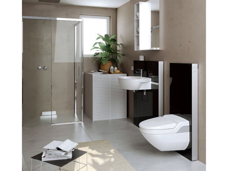 Купить Сантехнический модуль Geberit Monolith Premium 131.021.SJ.1 для подвесного унитаза, черный