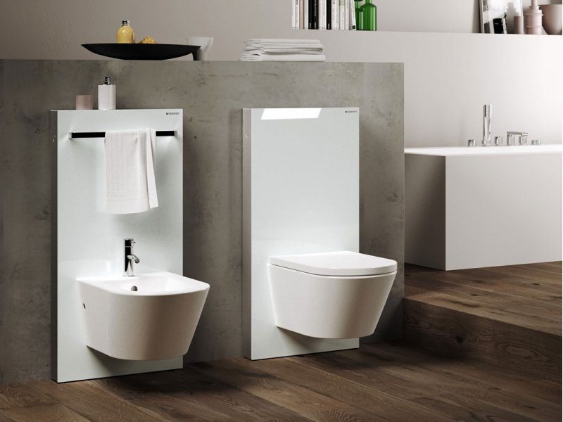 Купить Сантехнический модуль Geberit Monolith Premium 131.021.SJ.1 для подвесного унитаза, черный