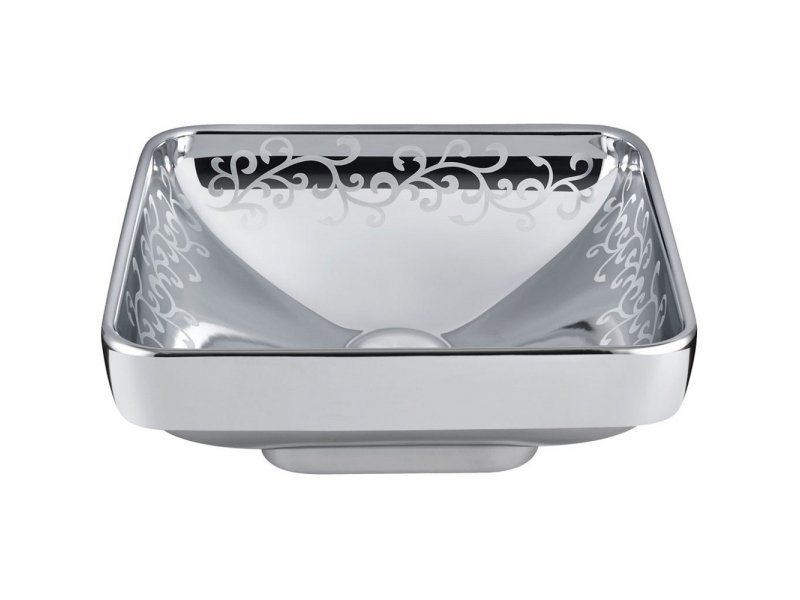 Купить Раковина Vitra Water Jewels 4441B071-2100 40 см встраиваемая, цвет платина с рисунком