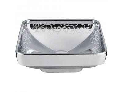 Раковина Vitra Water Jewels 4441B071-2100 40 см встраиваемая, цвет платина с рисунком