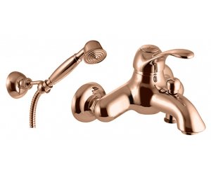 Смеситель Fima Carlo Frattini Lamp F3304BR для ванны с душевым комплектом, бронза