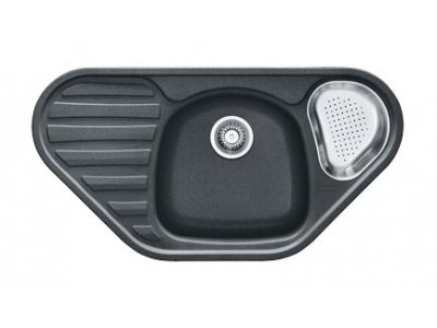 Мойка угловая Franke CALYPSO COG 651 E, 114.0185.002, гранит, установка сверху, цвет графит, 96*50 см