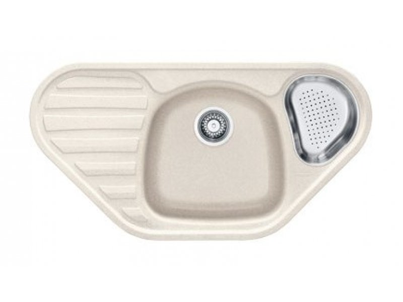 Купить Мойка угловая Franke CALYPSO COG 651 E, 114.0185.002, гранит, установка сверху, цвет графит, 96*50 см