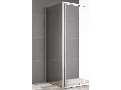 Универсальная боковая панель Cezares Crystal-S CRYSTAL-S-100-FIX-C-Cr L/R, хром