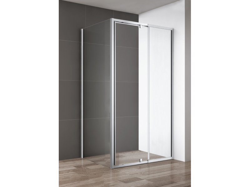 Купить Универсальная боковая панель Cezares Crystal-S CRYSTAL-S-100-FIX-C-Cr L/R, хром