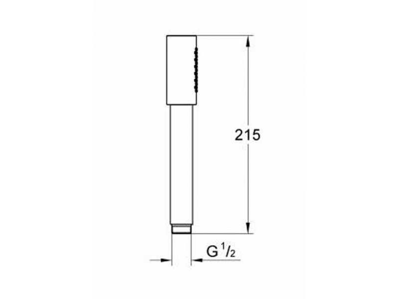 Купить Ручной душ Grohe Sena Stick 26465GL0, цвет - холодный рассвет глянец