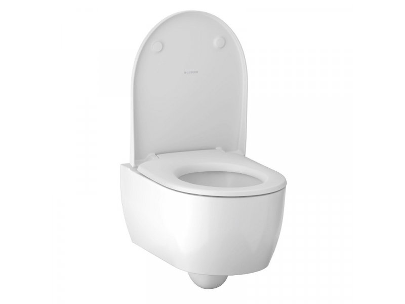 Купить Инсталляция Geberit с безободковым унитазом Geberit iCon, 500.060.TC.I, клавиша белая, сиденье микролифт, комплект Идеальная пара