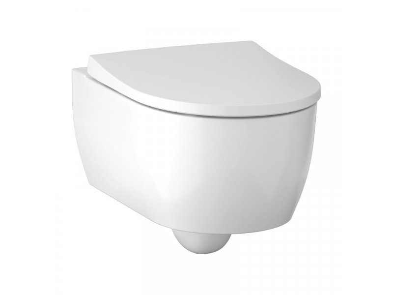 Купить Инсталляция Geberit с безободковым унитазом Geberit iCon, 500.060.TC.I, клавиша белая, сиденье микролифт, комплект Идеальная пара