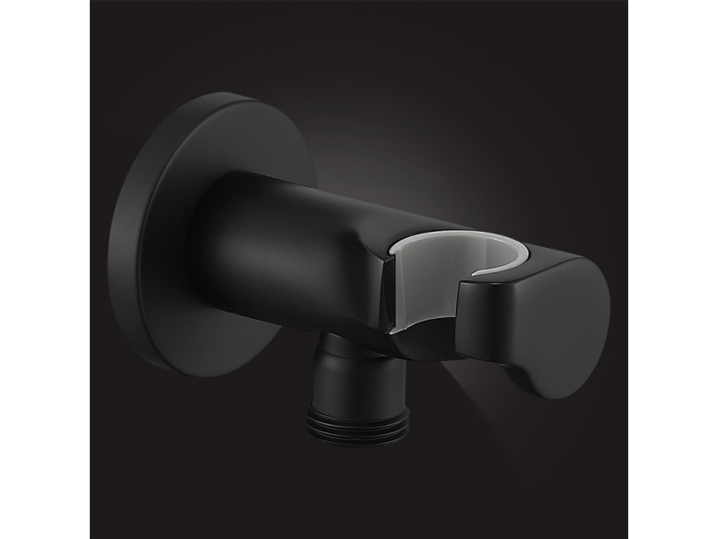 Купить Подключение для душевого шланга Elghansa WS-6K-Black, с боковым держателем лейки, черный