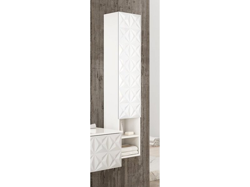 Купить Пенал Cezares Lecce LCCL140.601 30 см напольный, цвет белый матовый (bianco laccato opaco)
