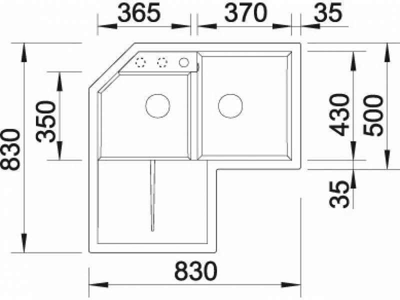 Купить Мойка Blanco Metra 9 E 515567, алюметаллик