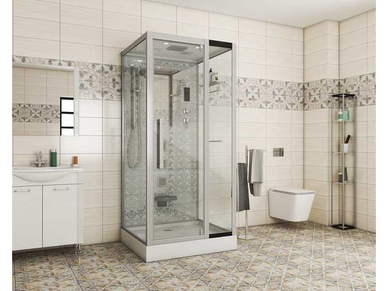 Купить Душевая кабина Niagara 7714W, 100 x 90 см с гидромассажем, стенки белые