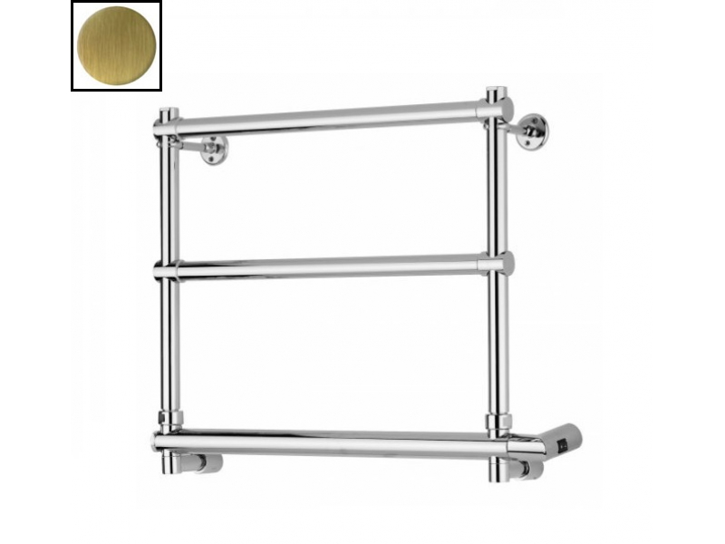 Купить Полотенцесушитель электрический Margaroli Sole 540-3 BOX 5404703OBNB, высота 44 см, ширина 57 см, старая бронза