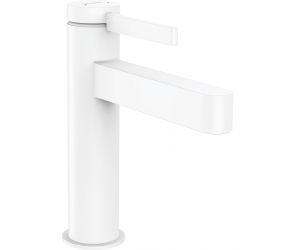 Смеситель для раковины Hansgrohe Finoris, с донным клапаном, белый матовый, 76020700