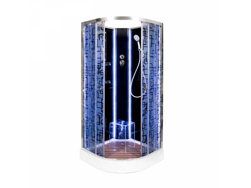 Купить Душевая кабина Deto BМ1510 N без крыши, с LED-подсветкой