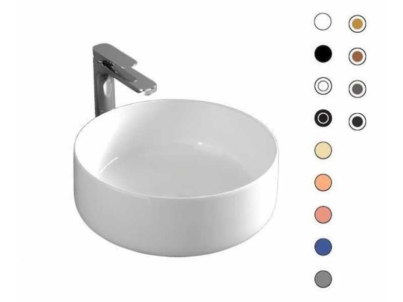 Купить Раковина ArtCeram Cognac Countertop COL001 05 00 bi matt, 42 см, накладная, белый матовый