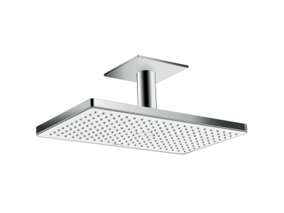 Верхний душ Hansgrohe Rainmaker Select, 460 x 270 мм, 1 режим струи, с держателем 24002400, белый/хром