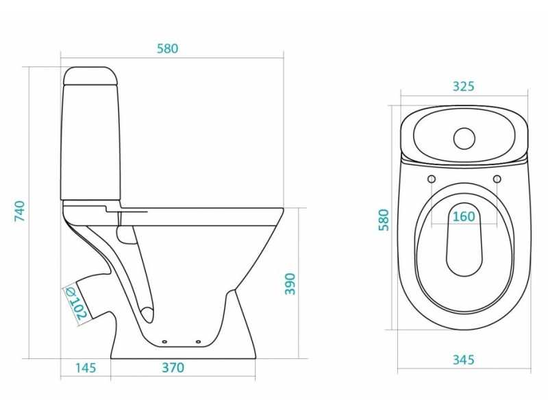 Купить Напольный унитаз Santek Римини WH111758 крышка стандарт