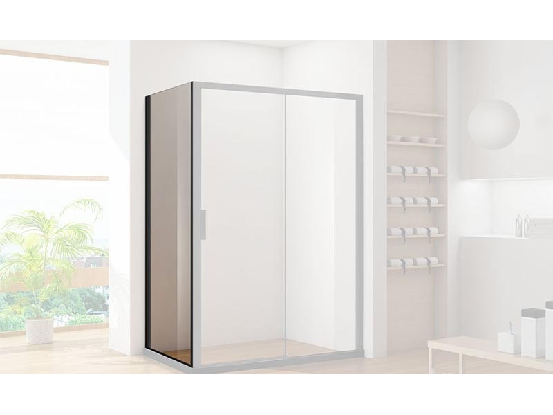 Купить Боковая стенка Aquanet Pleasure AE60-F-100H200U-BT, 100 см, прозрачное стекло (233149)