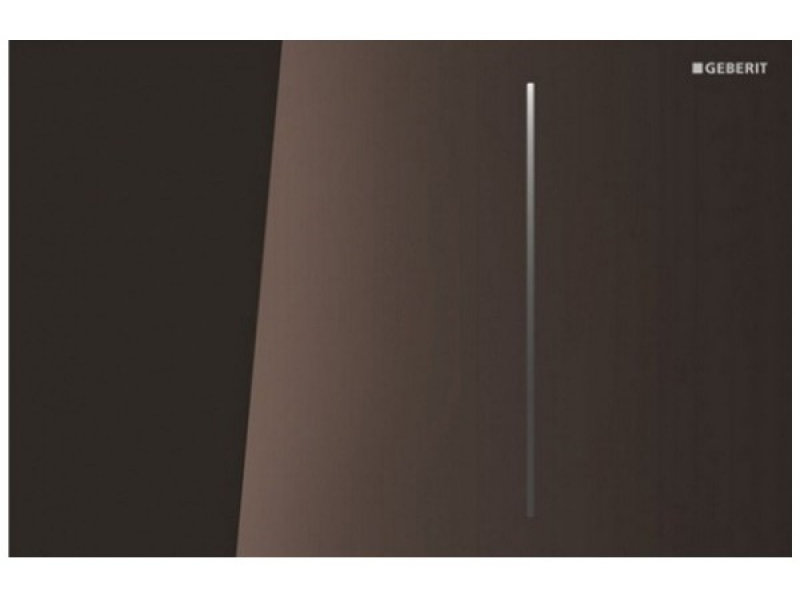 Купить Клавиша Geberit Sigma Type 70 115.625.SQ.1, двойной смыв, стекло/алюминий, цвет умбра
