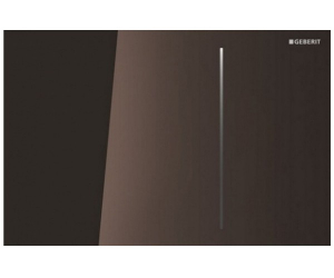 Клавиша Geberit Sigma Type 70 115.625.SQ.1, двойной смыв, стекло/алюминий, цвет умбра