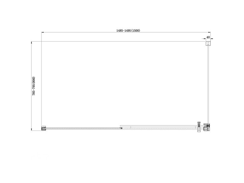 Купить Душевой уголок Aquanet Delta NPE1131 150 x 200 см, 00183845, стекло прозрачное