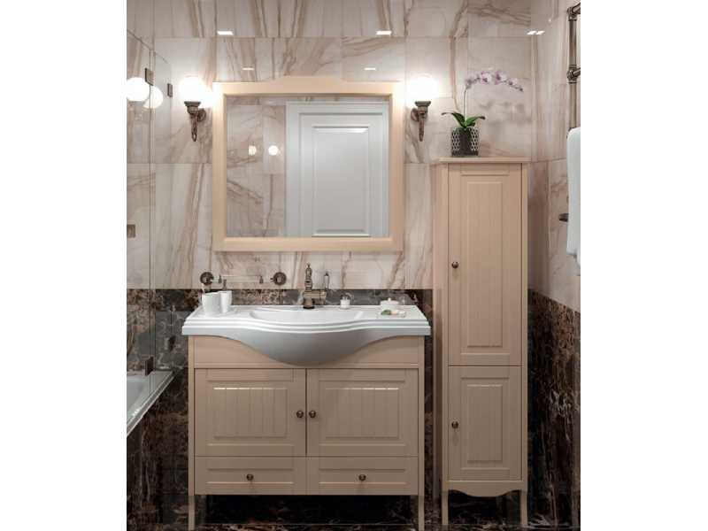 Купить Тумба под раковину Caprigo Aspetto Genova 34411 80 см, цвет TP-810 графит