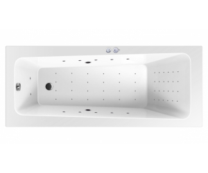 Ванна гидромассажная Excellent Ava 170x70 NANO, хром, каркас в подарок