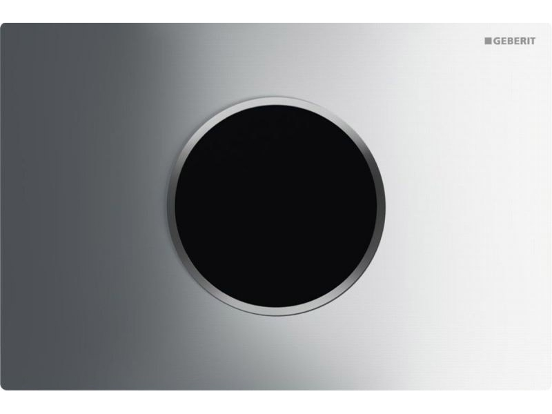 Купить Привод бесконтактного смыва Geberit Sigma Type 10 115.907.KH.1 для унитаза, 230В, двойной смыв, пластик, глянцевый хром / матовый хром / глянцевый хром